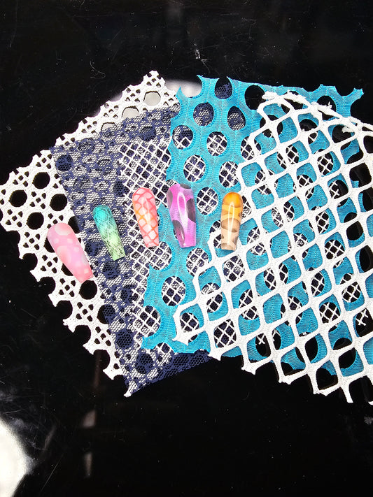 Romantic Lace Airbrush Fabric – Floral Pattern Overlay Glam Goodies