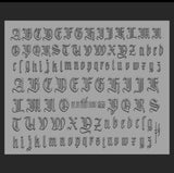 Old English 3D Alphabet Silicone Mold – Gothic Lettering & Initials Custom Nail Art Creator Glam Goodies