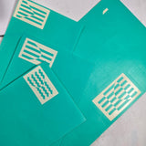 Unique Geometric French Tip Nail Art Stencils - Professional reusable stencil masking (4 Sheets, 40 designs) Glam Goodies