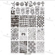 90s Nostalgia Leopard & Heart Stamping Plate – Retro Lisa Frank Inspired Nail Art Glam Goodies
