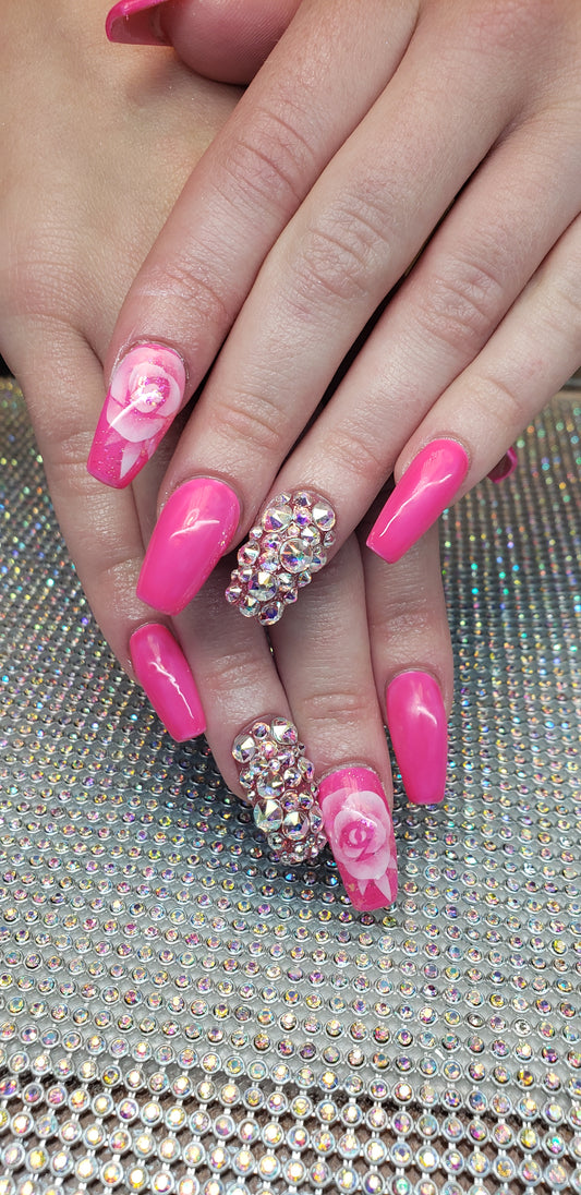 Rose Petal and  Leaves Set Glam Goodies