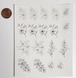 flower water nail decals