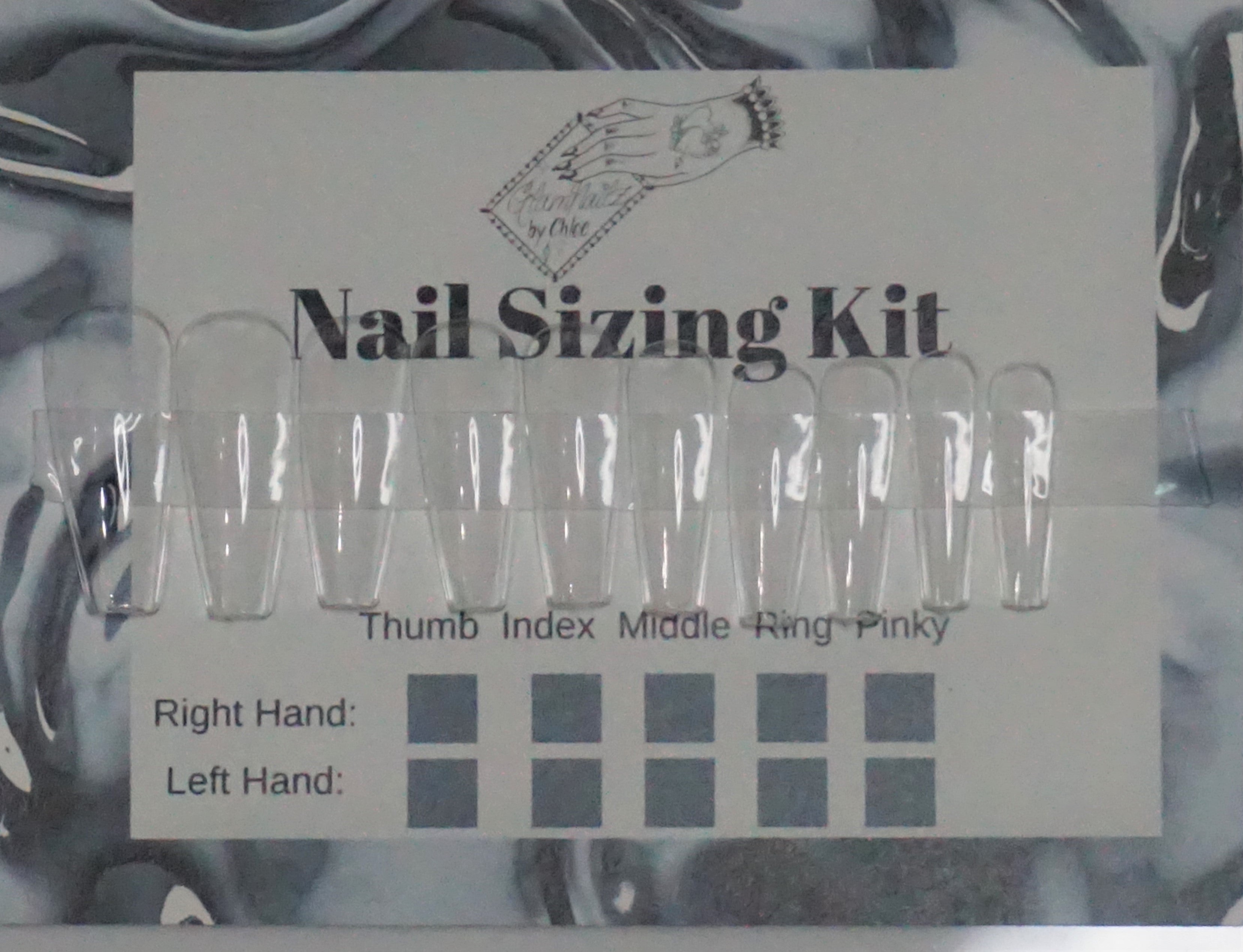 Nail Sizing Kit Glam Goodies