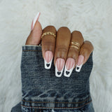 French Heart Cut Out Press On Nails Glam Goodies