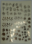 Flower Foil Water Slide Decals Glam Goodies