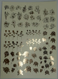 Flower Foil Water Slide Decals Glam Goodies