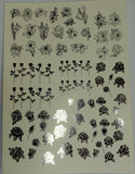 Flower Foil Water Slide Decals Glam Goodies