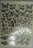 Butterfly Foil Water Slide Decals Glam Goodies