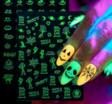 glow in the dark nail stickers