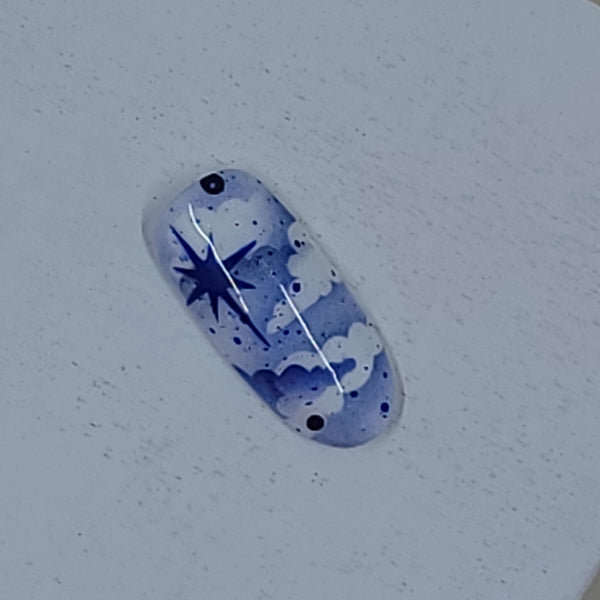 Celestial nail art